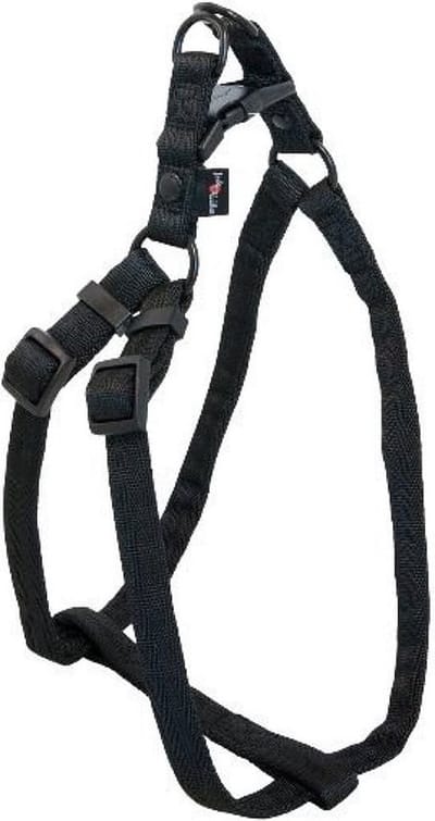 Jack and Vanilla Comfort - Hondentuigje - Nylon - Kleur: Zwart - Maat XL: 25mmx66-105cm