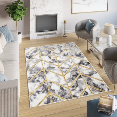 Tapiso Shine Vloerkleed Woonkamer Vloerbedekking Tapijt Maat- 120x170