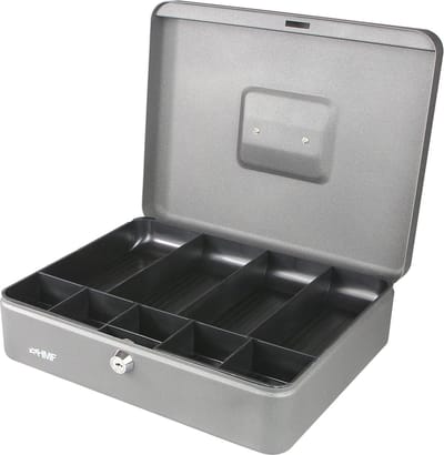Geldkist met cilinderslot – veilig, praktisch en krasbestendig – 30x24x9 cm