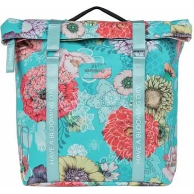 Basil Bloom Field Dubbele Fietstas MIK - 28-35 Liter - Blauw