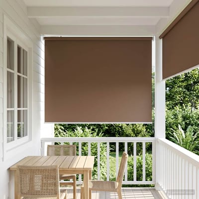 vidaXL - Buitenrolgordijn - UV-bescherming - Taupe - 145 - x - 230 - cm - (B - x - H)