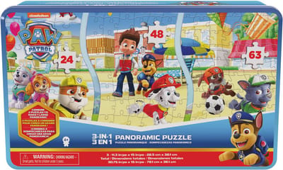 Spinmaster PAW Patrol – Panoramic 3 in 1 Puzzel (24, 48 en 63 st) Speelfiguren & personages Leerzame spellen