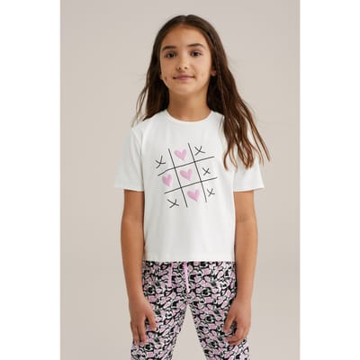 WE Fashion Pyjama Off-white Taglia: 158/164 | Abbigliamento da Notte Outlet | Unisex | Bianco