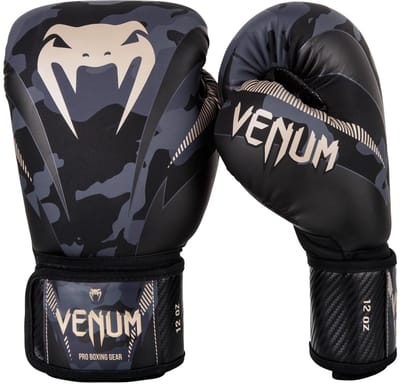 Venum Bokshandschoenen Impact Dark Camo Sand Venum Boxing Gloves Kies hier uw maat Bokshandschoenen: 14 OZ