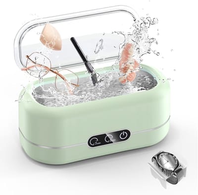 Ultrasone Reiniger - Sieraden Wasser - Snel Reinigen - Twee Reinigingsstanden - 350 ml - Groen