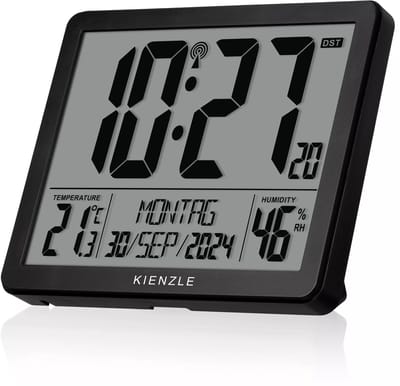 Kienzle Wekker - XXL - Digitale Wekker - DCF - Zwart
