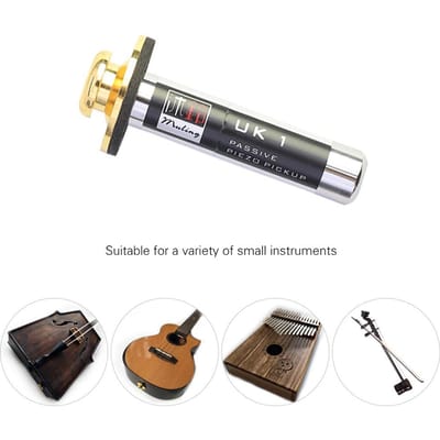 Passieve Piëzo Pick-up Instrument Transducer Gecombineerd Met Staartnagel Voor Morin Khuur Ukulele Erhu