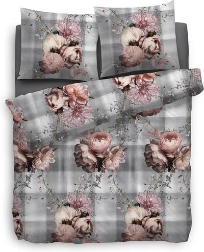 Heckett & Lane Krystal - Flanel - Dekbedovertrek - Eenpersoons - 140x200/220 cm - Multi