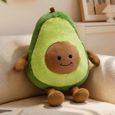 30cm Hoge Kwaliteit Cartoon Fruit Avocado Pluche Speelgoed Leuk Halloween Spook Demon Pluche Speelgoed Huisdecoratie Cadeau Voor Kinderen about 30cm brown