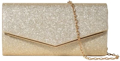 Dailygoods- Avondtas met pailletten - Clutch voor dames - Afneembare ketting - Crossbodytas - Ruim genoeg voor essentials - Magneetsluiting