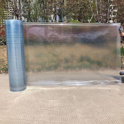 Dakplaat Polycarbonaat - Transparante Plaat - Tuinhuis Carport - UV Bestendig Slagvast - 0.8mm 1x5m - Transparant