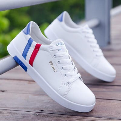 Hoge Kwaliteit Heren Leren Casual Sneakers Comfortabele Herenschoenen Unisex Outdoor Wandelschoen Herenschoenen Zapatos De Hombre 41 white