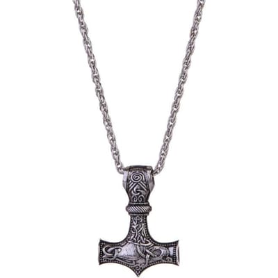Nieuwe Heren Geiten Thor Hamer Ketting Mode Hanger Ketting gray