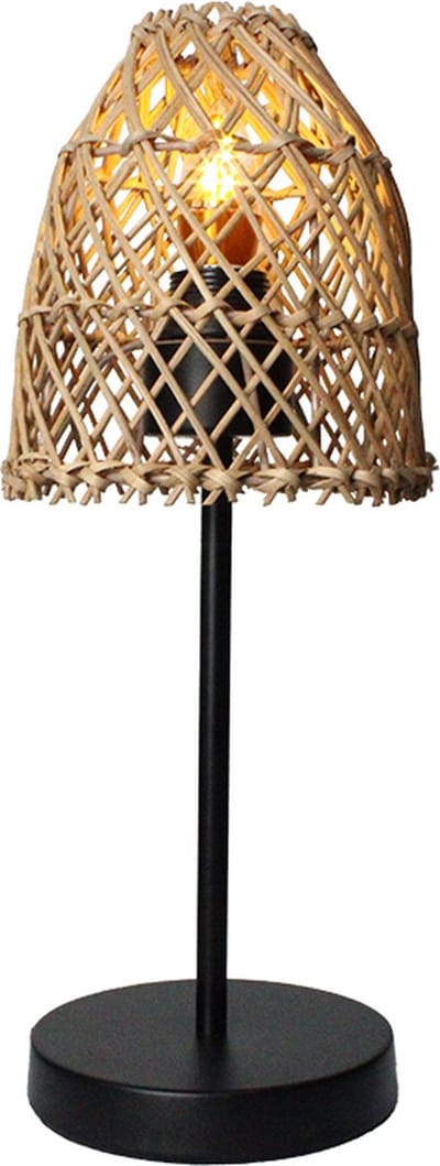 Ronde rotan tafellamp Juno - 4Shine