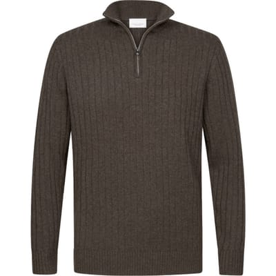 Profuomo - Trui Bruin Profuomo Lange Mouw Overhemd Bruin Ppwj30019