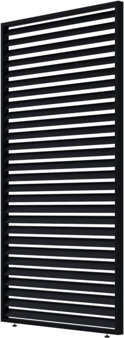 Horizontaal decopaneel voor pergola 123.5cm (lengte) x 233.5cm (hoogte) RAL 9005 zwart