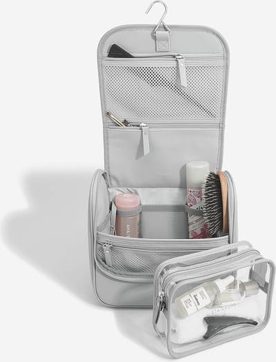 STACKERS GREY - Toilettas - Beauty Case - Waszak - Met haak - Dames