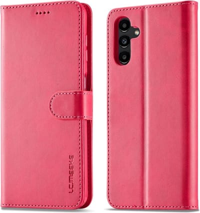 LC.IMEEKE Hoesje - Geschikt voor Samsung Galaxy A35 Hoesje - LC.IMEEKE Luxe Book Case - Roze