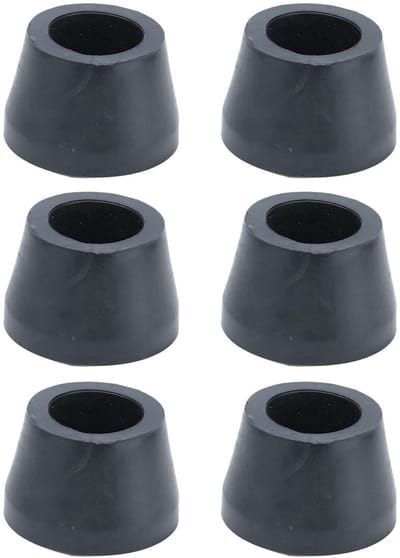 Dailygoods- Vibratiepads 6 Stuks - Rubber Voeten - Antivibratie - Geluidsreductie - Schokdemper - Voorkomt Verschuiving - Rubberen Voetjes