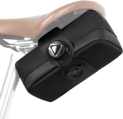 Fiets Zadeltas - Zadel Opbergtas - Fietsen Organiseren - Waterdichte Nylon - 0.8L Capaciteit - Zwart