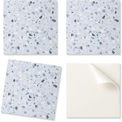 Set vinyl vloertegels met steenfragmentenpatroon 20x20x20 cm