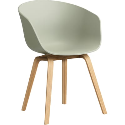 HAY About A Chair AAC 22 - Standaard glijders kunststof - lak op waterbasis - pastel green 2.0