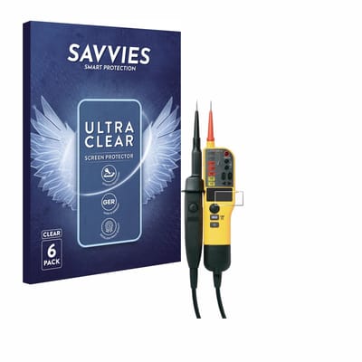 Savvies - Screenprotector voor Fluke T150 - Folie Beschermfolie transparant 6 Stuks