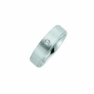 Kiss Me ring RVS met zirkonia KM144 maat 52
