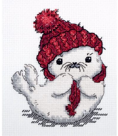 Borduurpakket Seal with a Hat- PANNA