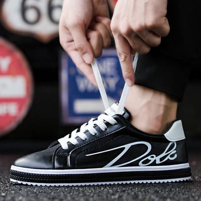 Heren Comfortabele Skateboard Schoenen Mode Alles-match Leer Ademende Sneakers Buiten Heren Casual Sneakers Tenis Masculino 39 brown