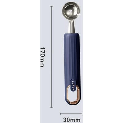 Outils de cuisine boule en acier inoxydable Scooper pastèque cantaloup coupe-fruits cuillère à crème glacée ménage bleu