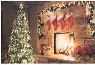 Dailygoody - Wandtapijt - Kerst Decoratie - Grote Afmeting - Polyester - Wandkunst - Geschikt voor Woonkamer - Cartoon Ontwerp