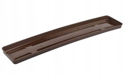Galicja DRACO Serie - Rechthoekige Bloempot Onderzetter - 60x2,3 cm - Bruin