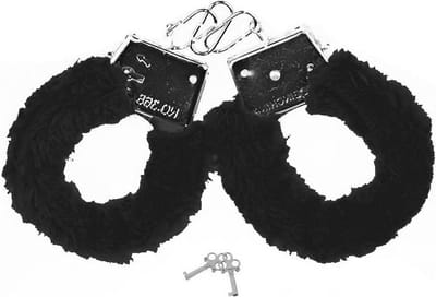 Power Escorts Love Cuffs Zwarte Gevoerede Handboeien