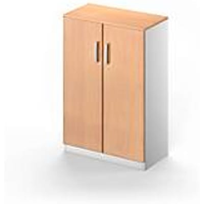 Schäfer Shop Genius Vleugeldeurkast TETRIS SOLID, 3 ordnerhoogten, B 800 x H 1170 mm, 2 legborden, beuken/blank aluminium