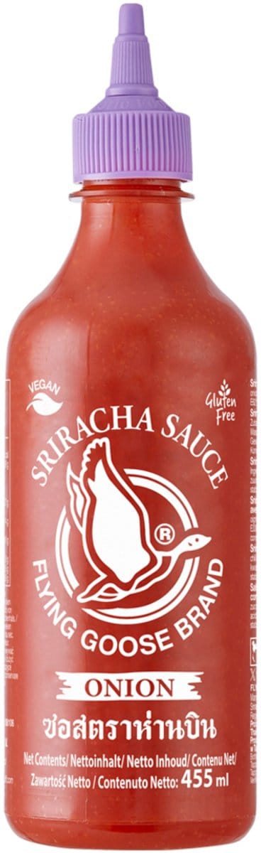 Flying Goose Srirachasaus & Extra Uien 12 x 455 ml