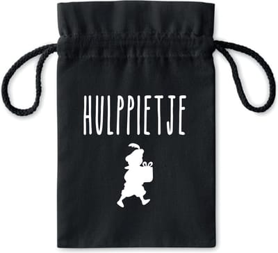 Pepernotenzakje Hulppietje - zwart - piet