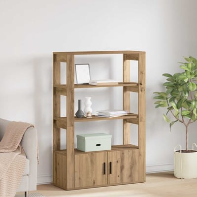 vidaXL - Dressoir - artisanaal - eikenkleurig - 30 - x - 80 - x - 119,5 - cm