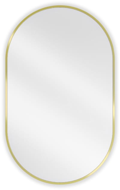 Mexen Loft ovale badkamerspiegel 90 x 55 , gouden lijst - 9851-090-055-000-50