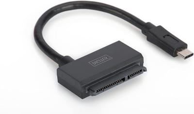 USB-C naar SATA Adapterkabel - Externe Harde Schijf Kabel - Data Overzetten - Ondersteunt 5TB Opslag - 35 cm - Zwart