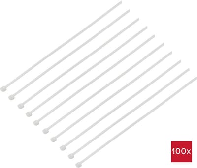 TRU COMPONENTS TC-BT-230-12.4-N Kabelbinder 230 mm 12.4 mm Natuur Chemische bestendigheid 100 stuk(s)