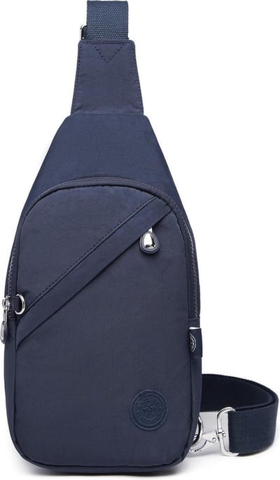 Bagwise® Premium Crossbody Tas Dames & Heren – Sling Bag / Schoudertas – Waterafstotend – Anti-Diefstal Vak – Verstelbare Band – (1239) Donker Blauw