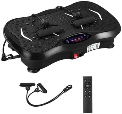 Deniva - Trilplaat Fitness - Vibratieplaat - Voor Benen & bloedsomloop – 99 Snelheden – 5 Programma’s – Bluetooth Speaker - Thuis