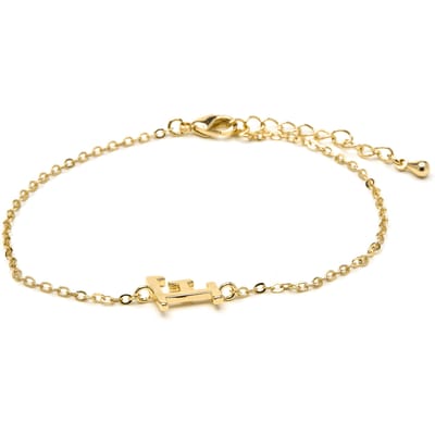 Luxenter Armband met 18-karaats geelgouden afwerking - Alphabet