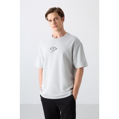Oversized Katoenmix Logo T-Shirt