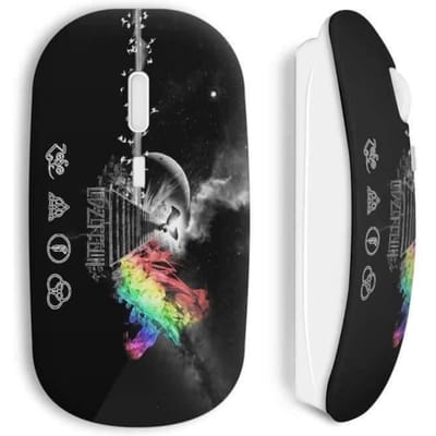 Souris sans fil led zeppelin colorful