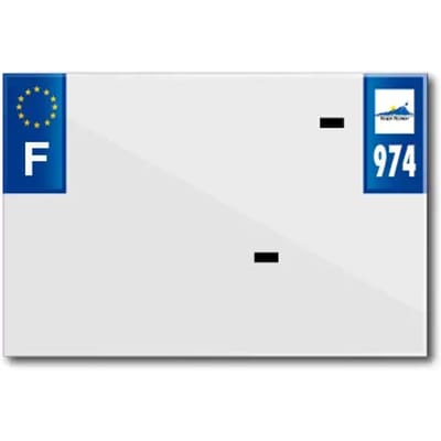PVC nummerplaatstrip met bedrijfsnaam Top Plaq 974