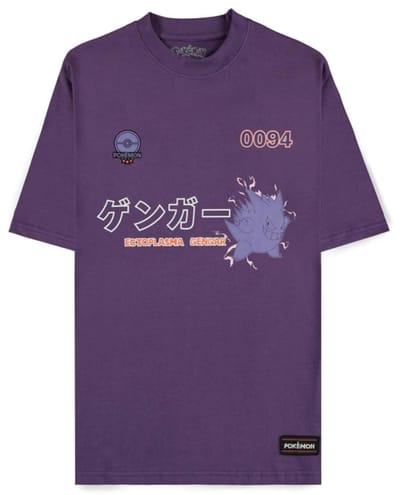 Pokémon - Gaming T-shirt - Gengar #0094 - S tot XXL - voor Mannen - lila