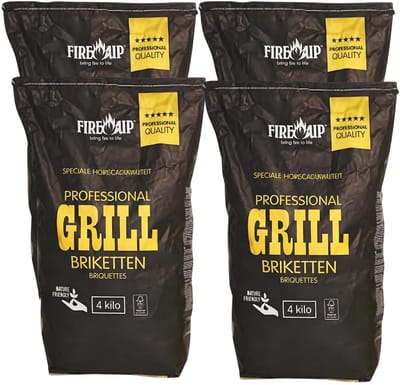 Fire-up Professional Grill briketten - 16 kilo - Barbeque artikelen - FSC-gekeurd