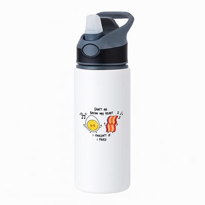 Hacebo® - Valentijn cadeau - waterfles met rietje zwart - Valentijnsdag - Relatie cadeau - Jubileum relatie cadeau - Cadeau vriend - Cadeau vriendin - Grappige cadeau valentijn - Leuke cadeau - Gift - Geschenk - water fles - 650ML